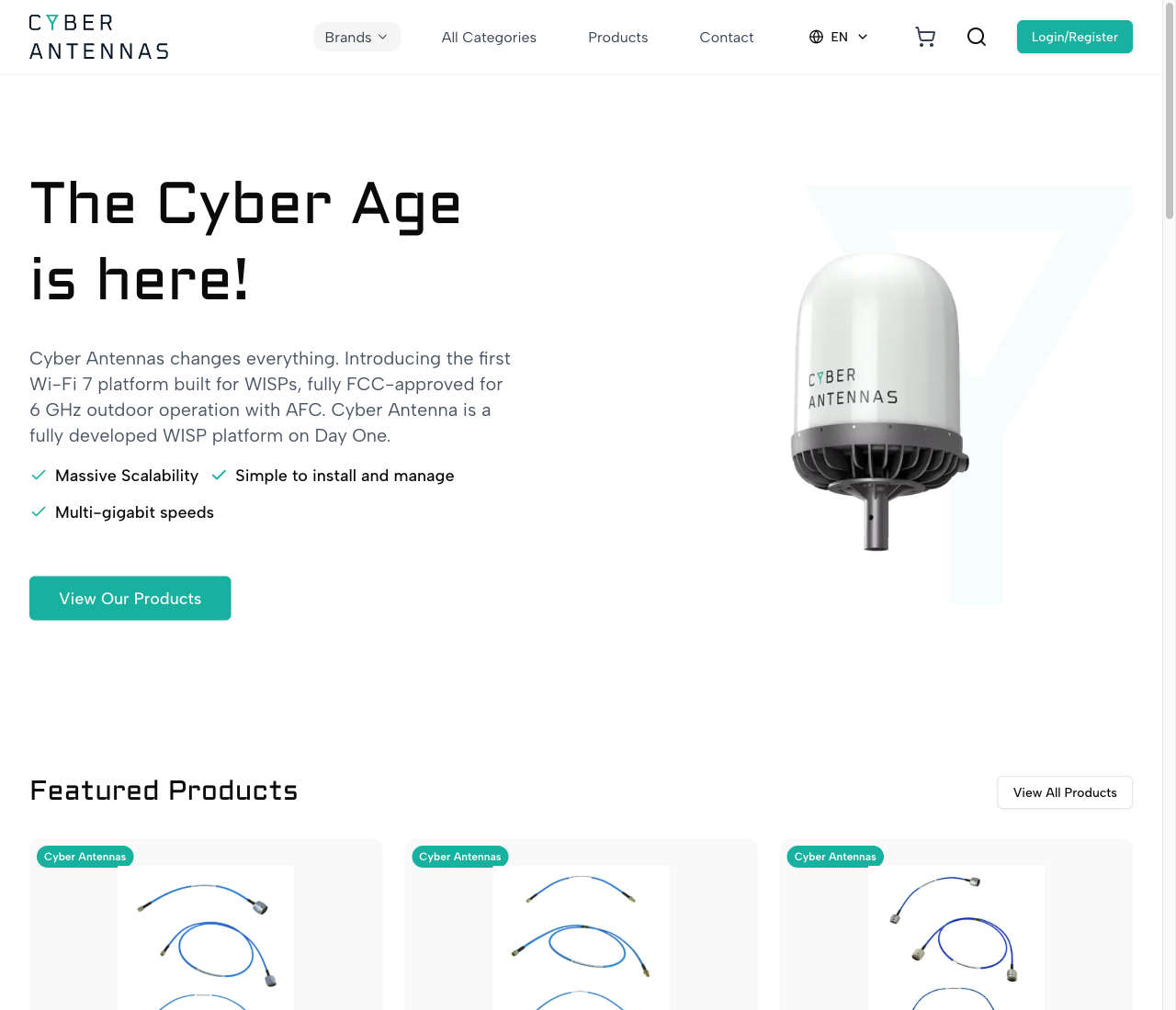 Cyber Antennas — a live storefront powered by Total.Supply